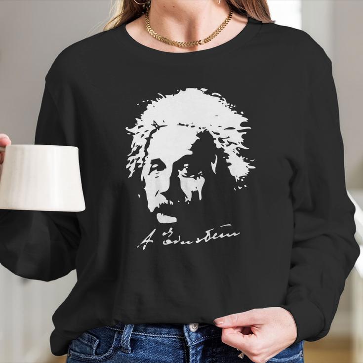 Albert Einstein T-Shirt Long Sleeve T-Shirt Gifts for Her