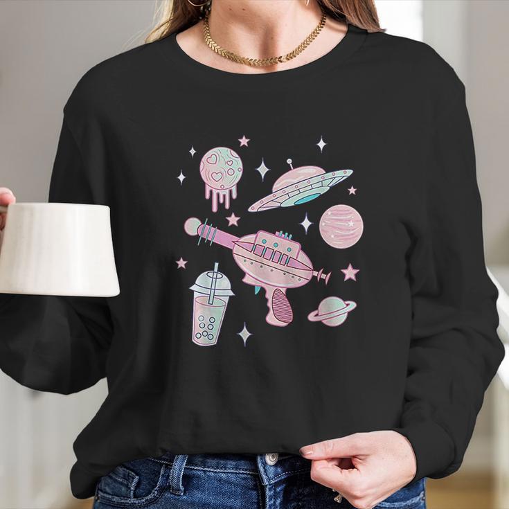 Alien Babe Pastel Goth Kawaii Long Sleeve T-Shirt Gifts for Her