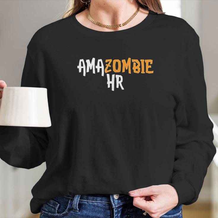 Amazombie Hr Employee Warehouse Coworker Swag Gift Long Sleeve T-Shirt Gifts for Her