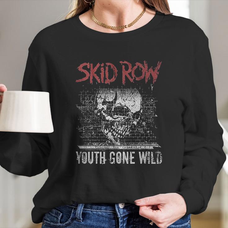 American Classics Skid Row Heavy Metal Band Graffiti Gone Wild Black Long Sleeve T-Shirt Gifts for Her