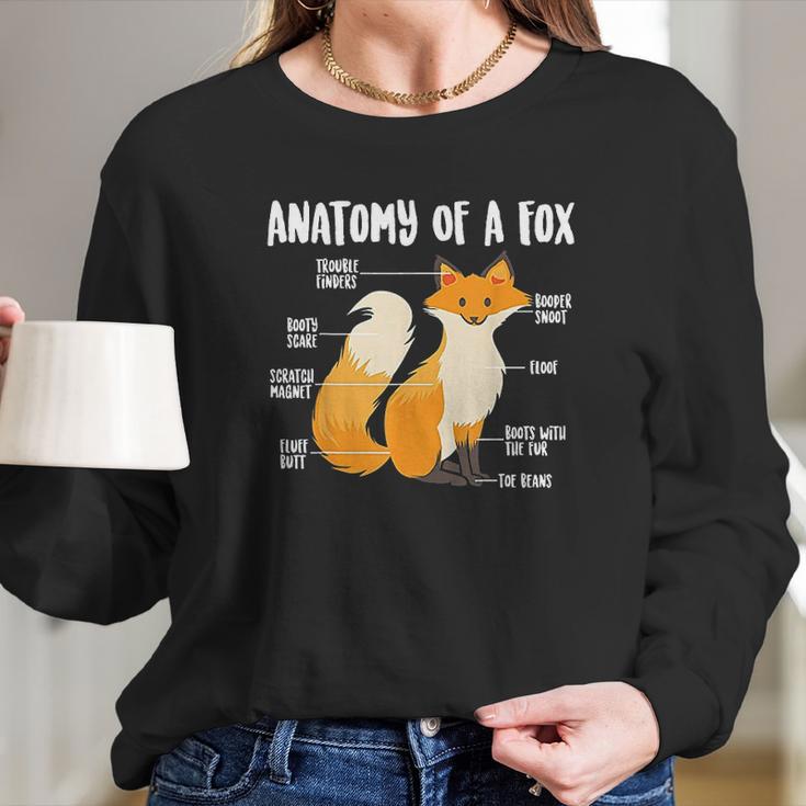 Anatomy Of A Fo Cute Sweet Carnivore Funny Animal Gift Long Sleeve T-Shirt Gifts for Her