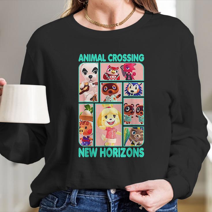 Animal Crossing New Horizons Group Box Long Sleeve T-Shirt Gifts for Her