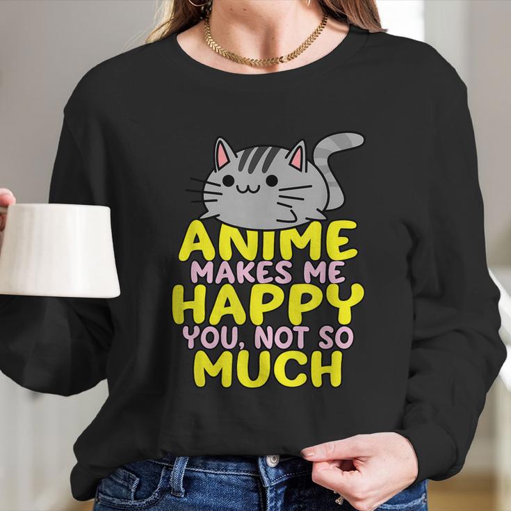 Anime Kawaii Funny Manga Otaku Weeb Senpai Long Sleeve T-Shirt Gifts for Her