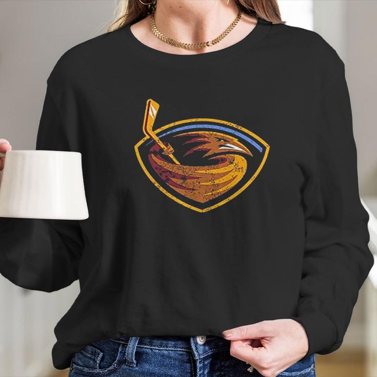 Atlanta Thrashers Logo Long Sleeve T-Shirt Gifts for Her