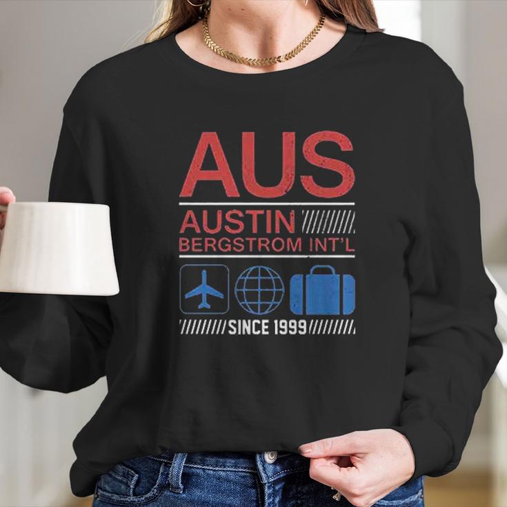 Aus Austin Bergstrom Long Sleeve T-Shirt Gifts for Her