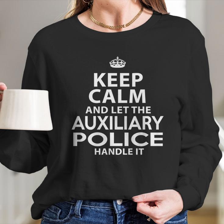 Auxiliary Police Long Sleeve T-Shirt Gifts for Her