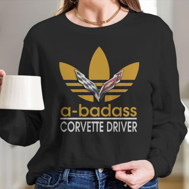 Badass Corvette Long Sleeve T-Shirt Gifts for Her