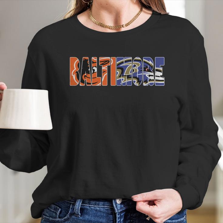 Baltimore Tshirt Baltimore Hoodies Long Sleeve T-Shirt Gifts for Her