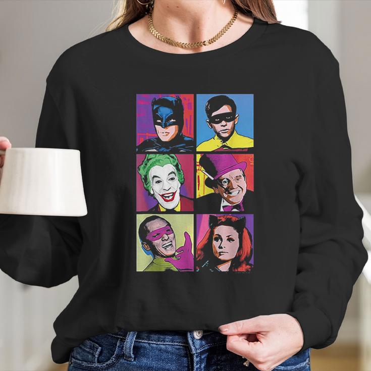 Batman Classic Tv Series Pop Cast Long Sleeve T-Shirt Gifts for Her