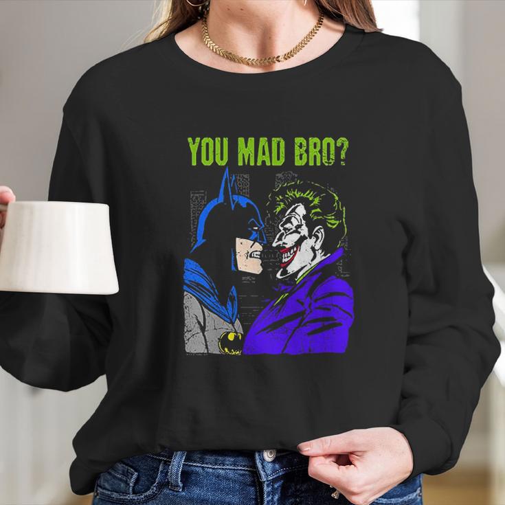 Batman Joker Mad Bro Long Sleeve T-Shirt Gifts for Her