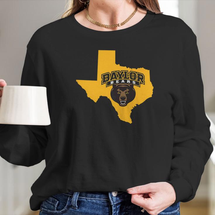 Baylor Bears Logo State Long Sleeve T-Shirt Gifts for Her