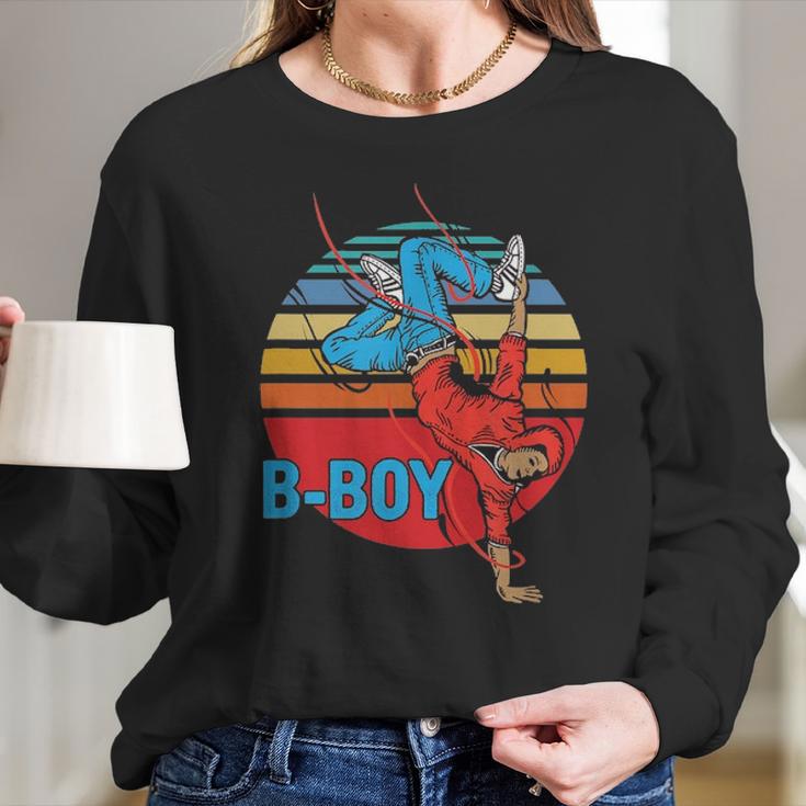 Bboy Hip Hop Dance Modern Dancing Breakdancer Breakdance Long Sleeve T-Shirt Gifts for Her