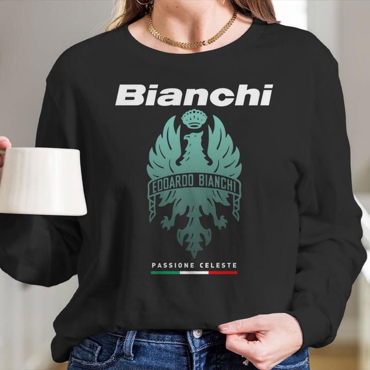 Bianchi Passione Celeste Long Sleeve T-Shirt Gifts for Her