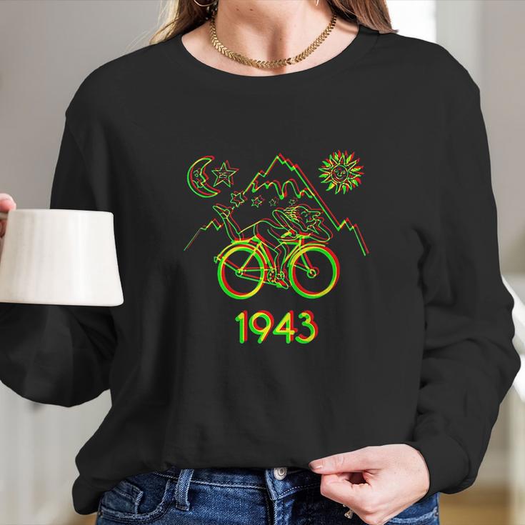 Bicycle Day 1943 Lsd Acid Hofmann Trip Long Sleeve T-Shirt Gifts for Her