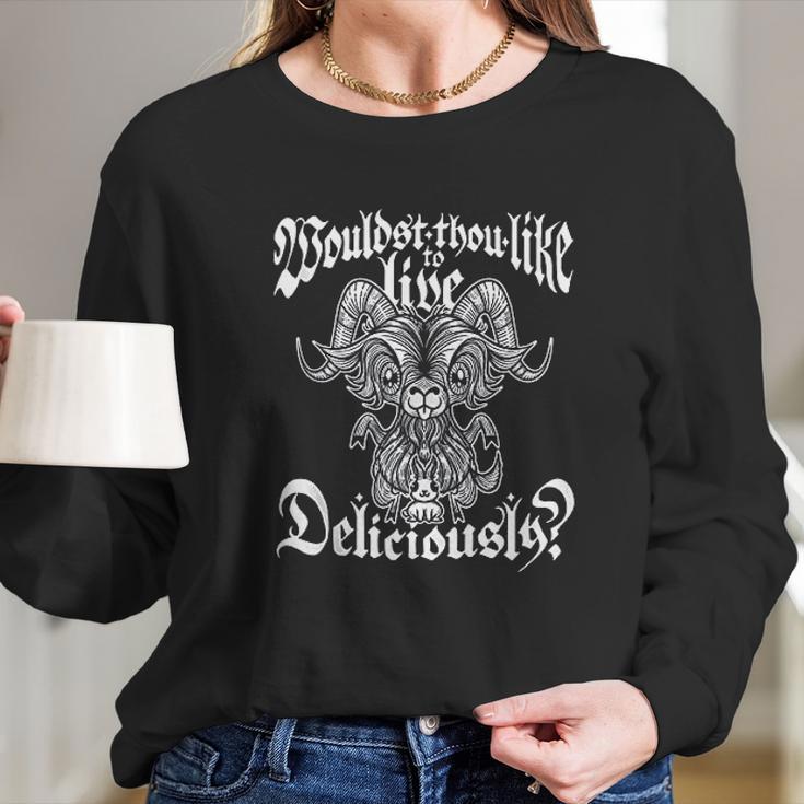 Blackcraft Cute Black Phillip Long Sleeve T-Shirt Gifts for Her