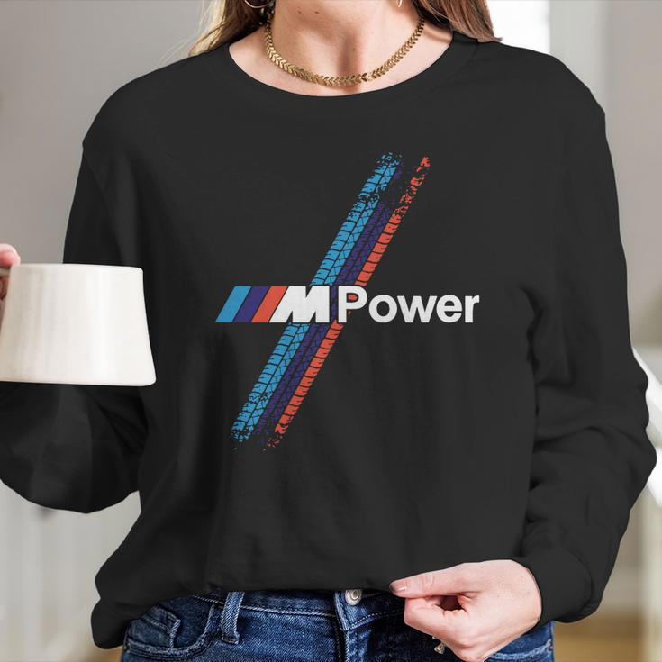 Bmw M Power Tyres Wheels T-Shirt Long Sleeve T-Shirt Gifts for Her