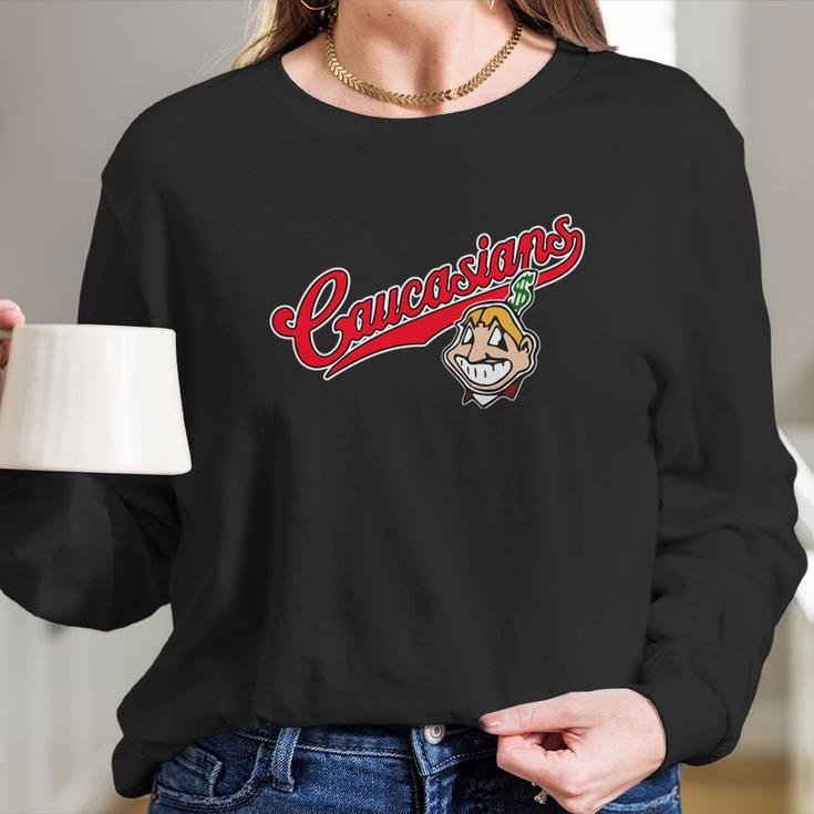 Bomani Jones Wore A Cleveland Caucasians Long Sleeve T-Shirt Gifts for Her