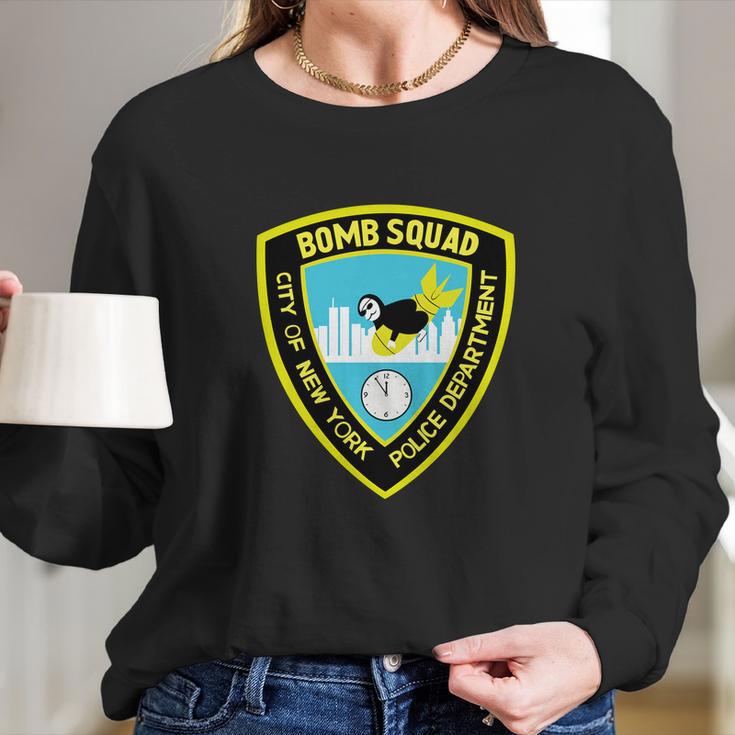 The Bomb Squad Nypd Cool Vector Long Sleeve T-Shirt Gifts for Her