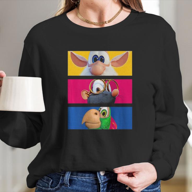 Booba & Friends Eyes Long Sleeve T-Shirt Gifts for Her