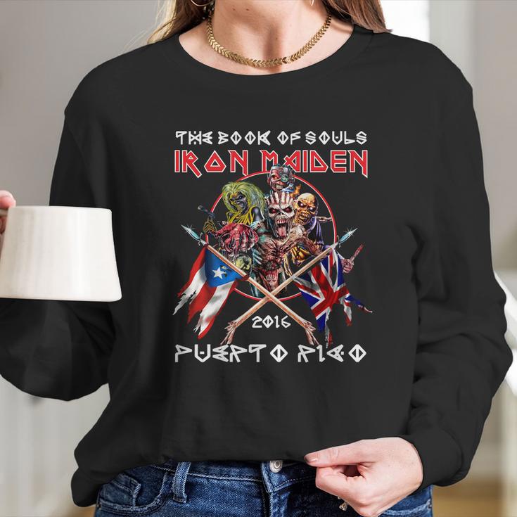 The Book Of Souls Iron Maiden 2016 Puerto RicoShirt Long Sleeve T-Shirt Gifts for Her