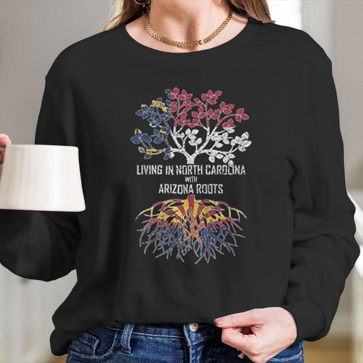 Boy Youth Living In North Carolina With Arizona Roots Long Sleeve T-Shirt Gifts for Her