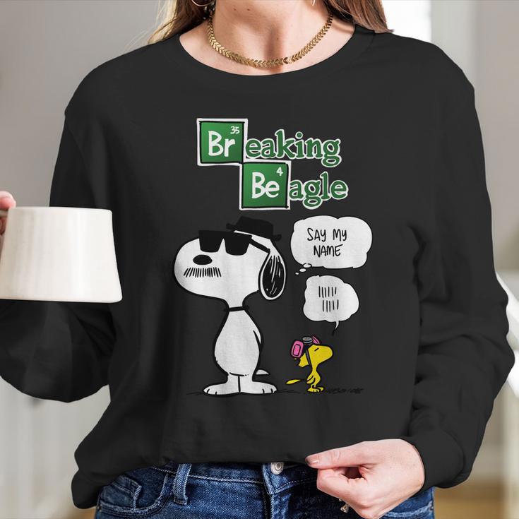 Breaking Beagle Long Sleeve T-Shirt Gifts for Her