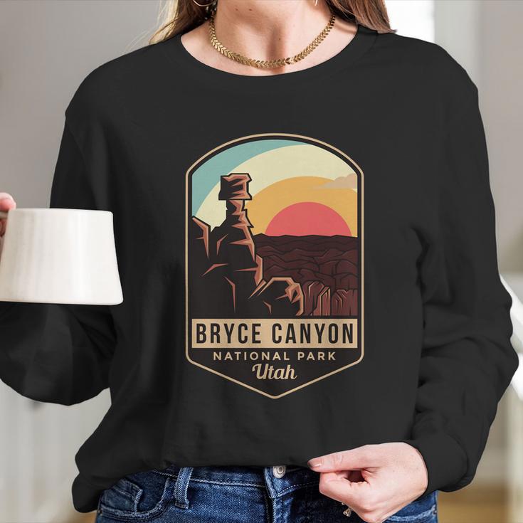 Bryce Canyon National Park Hiking Utah Tourist Souvenirs Long Sleeve T-Shirt Gifts for Her