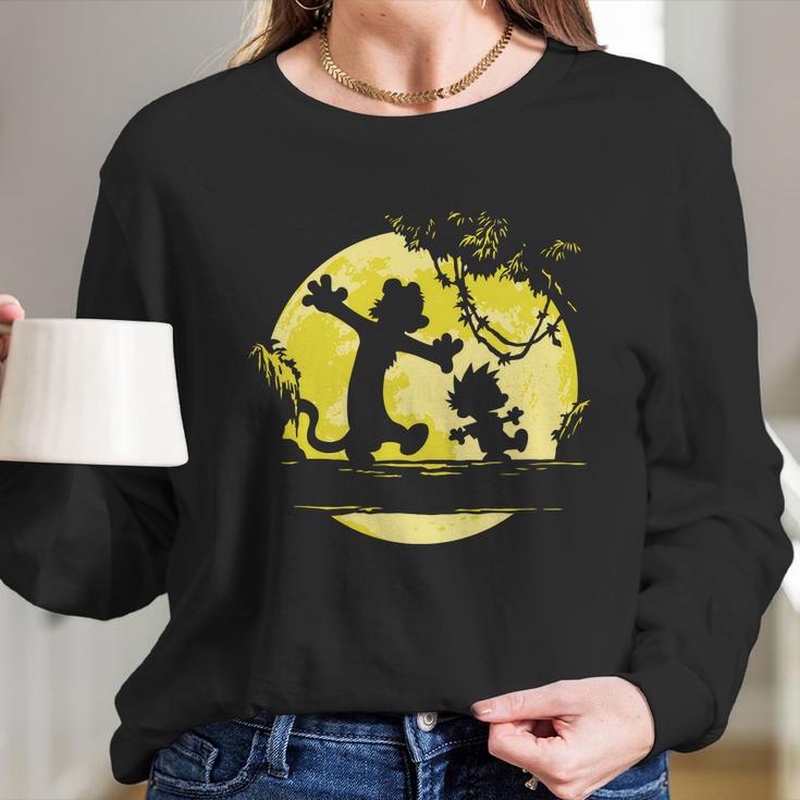 Calvin And Hobbes No Worries Long Sleeve T-Shirt Gifts for Her