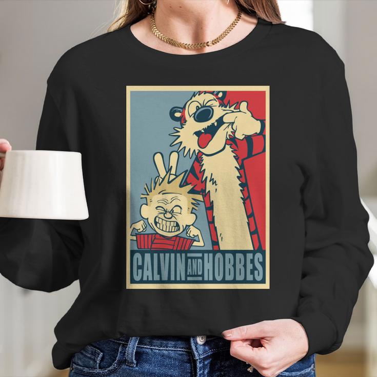 Calvin And Hobbes T-Shirt Long Sleeve T-Shirt Gifts for Her