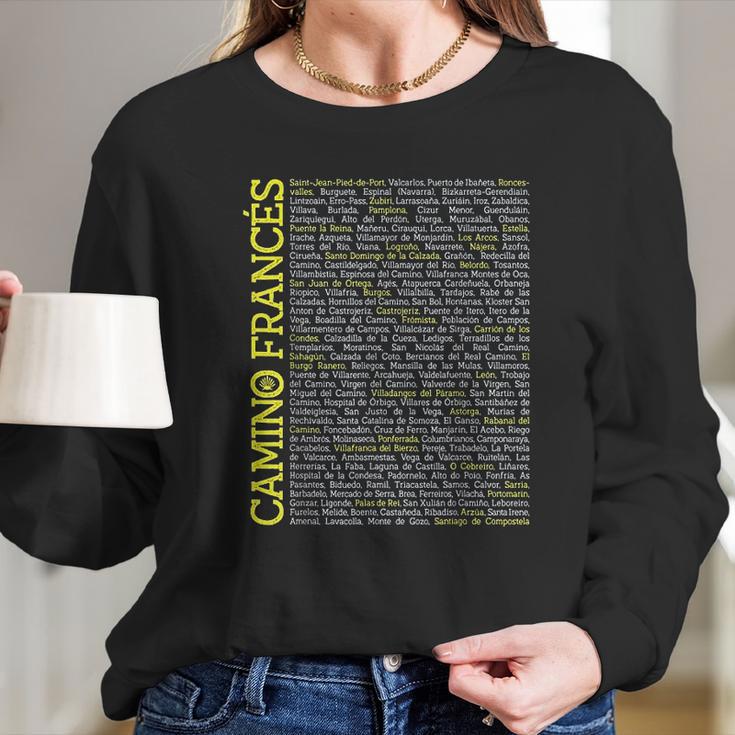 Camino De Santiago Pilgrim Way Of Saint James Stages Gift Long Sleeve T-Shirt Gifts for Her