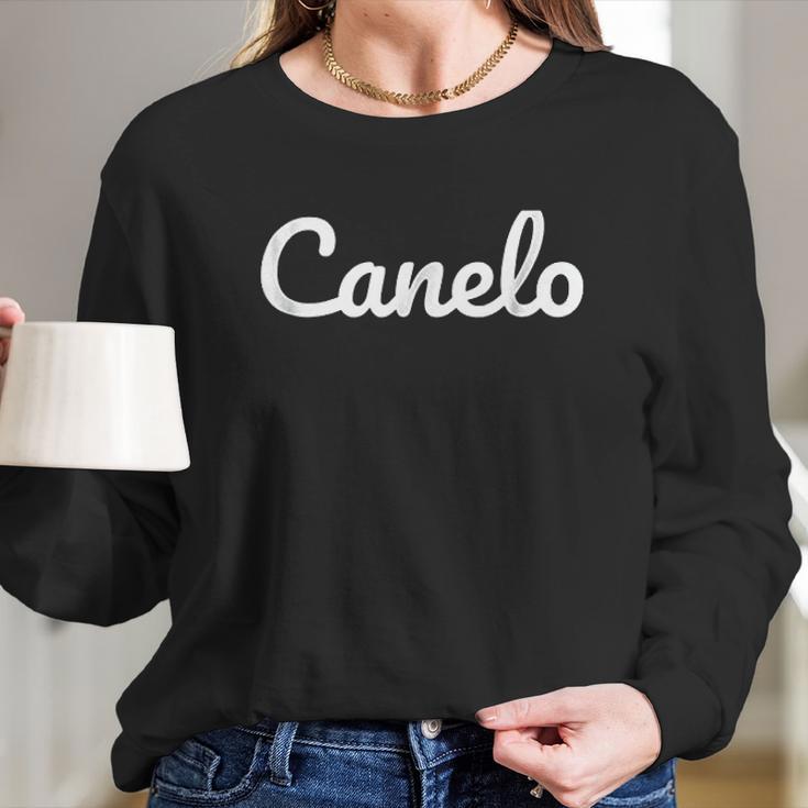 Canelo Boxing Mexican Motivation Long Sleeve T-Shirt Gifts for Her