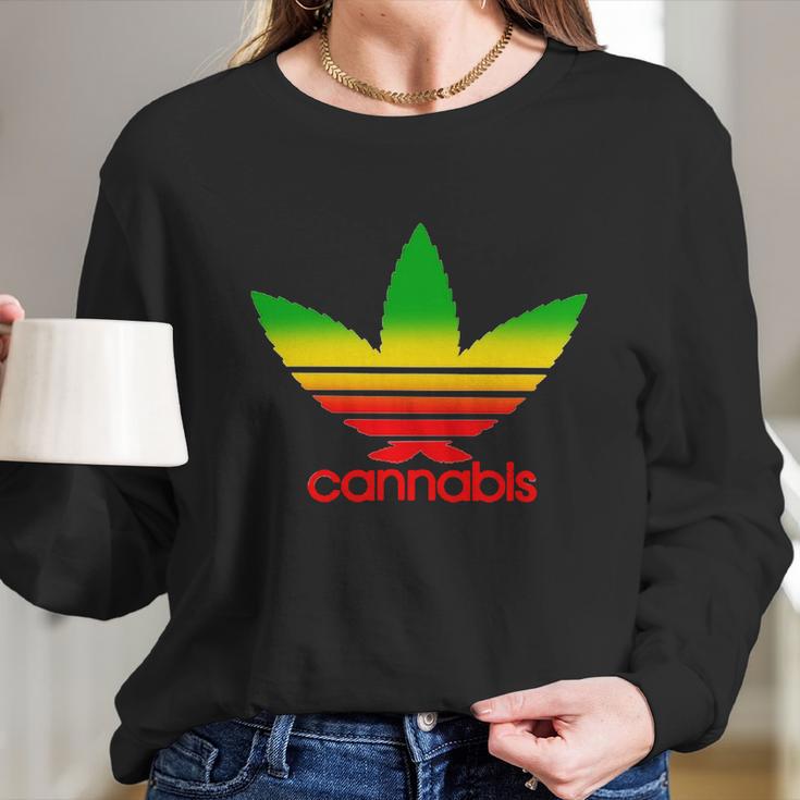 Cannabis T-Shirt Long Sleeve T-Shirt Gifts for Her