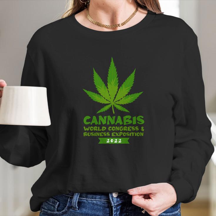 Cannabis World Congress Long Sleeve T-Shirt Gifts for Her