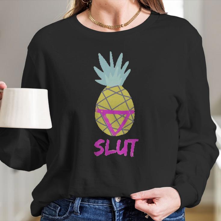 Captain Holt Pineapple SlutShirt Long Sleeve T-Shirt Gifts for Her