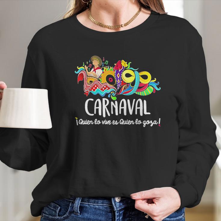 Carnaval De Barranquilla Marimonda Long Sleeve T-Shirt Gifts for Her