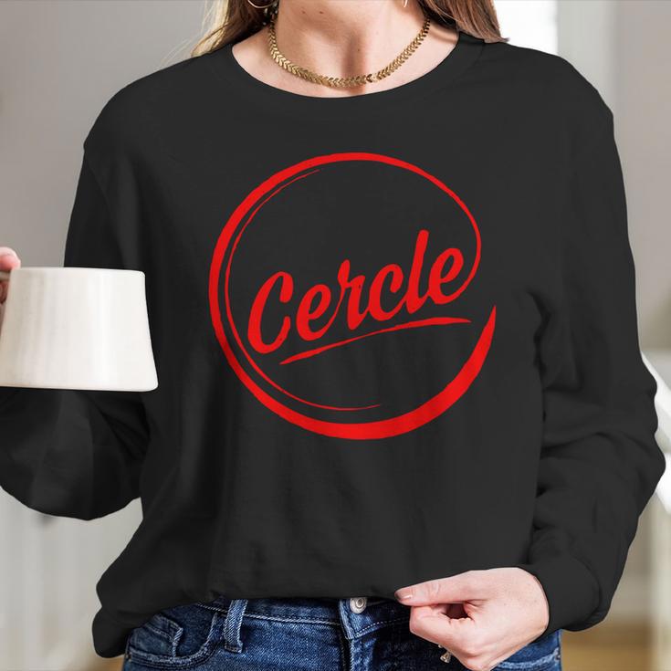 Cercle Logo Long Sleeve T-Shirt Gifts for Her