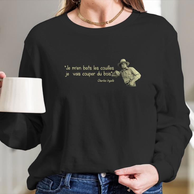 Charles Ingalls Long Sleeve T-Shirt Gifts for Her