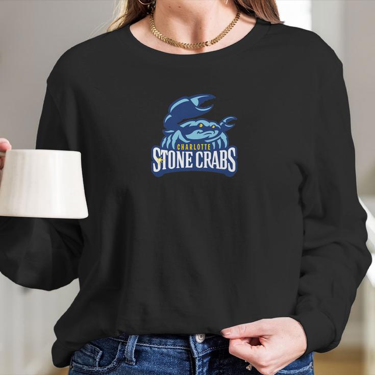 Charlotte Stone Crabs - Mens Long Sleeve T-Shirt T-Shirt By Next Level Long Sleeve Gifts for Her