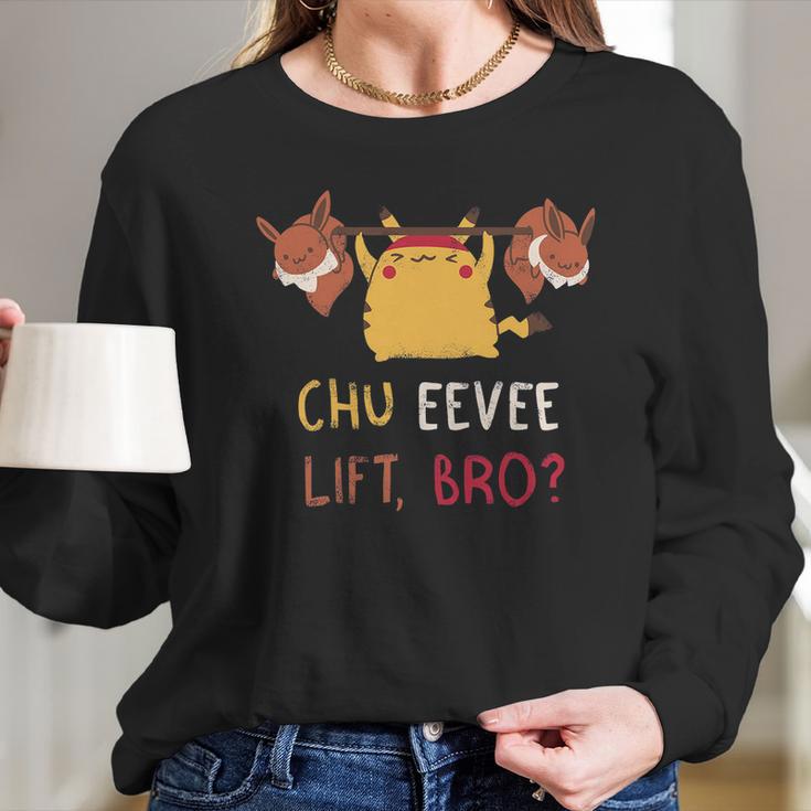 Chu Eevee Lift Bro Long Sleeve T-Shirt Gifts for Her