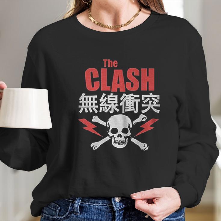 The Clash Bolt Red Long Sleeve T-Shirt Gifts for Her