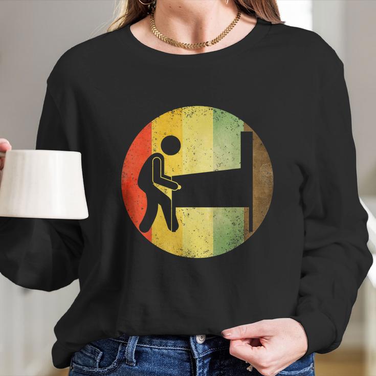 Classic Retro Pinball Machine Arcade Design Long Sleeve T-Shirt Gifts for Her