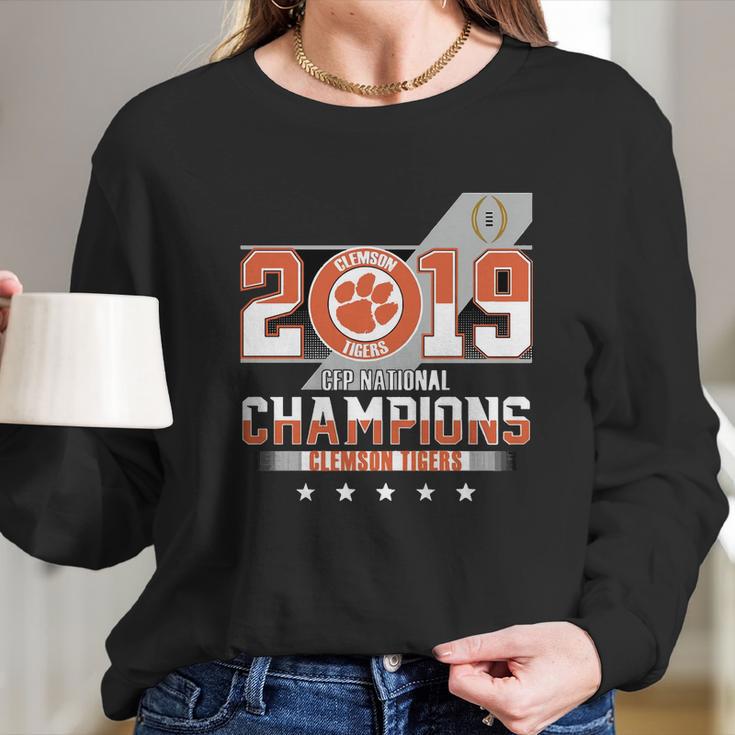 Clemson Tiger 2019 Cfp National Champions Long Sleeve T-Shirt Gifts for Her