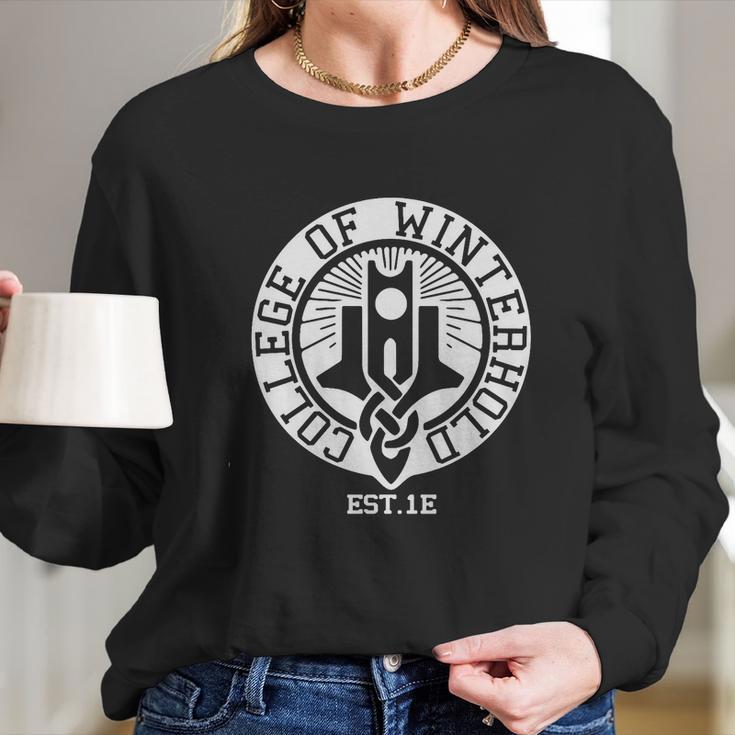 College Of Winterhold Est T-Shirt Long Sleeve T-Shirt Gifts for Her