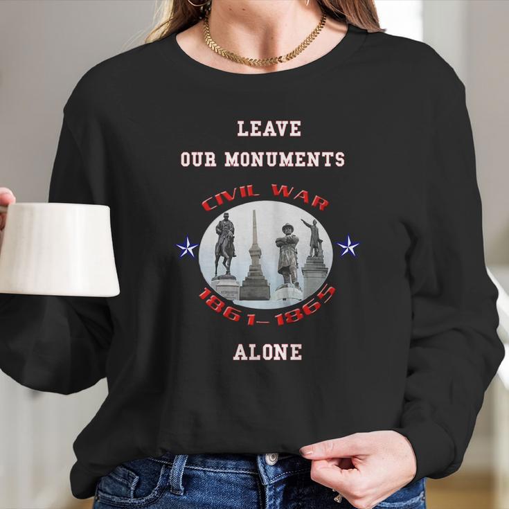 Confederate Monuments Long Sleeve T-Shirt Gifts for Her