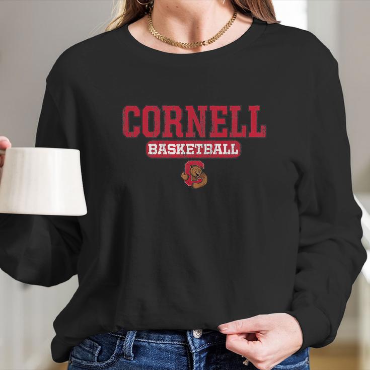 Cornell Big Red Basketball Icon Neutral Long Sleeve T-Shirt Gifts for Her