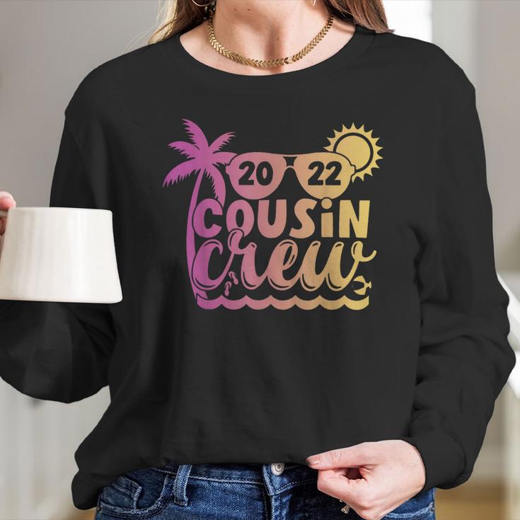 Cousin Crew 2022 Summer Family Vacation Beach Boys Girls Kid V5 Long Sleeve T-Shirt Gifts for Her