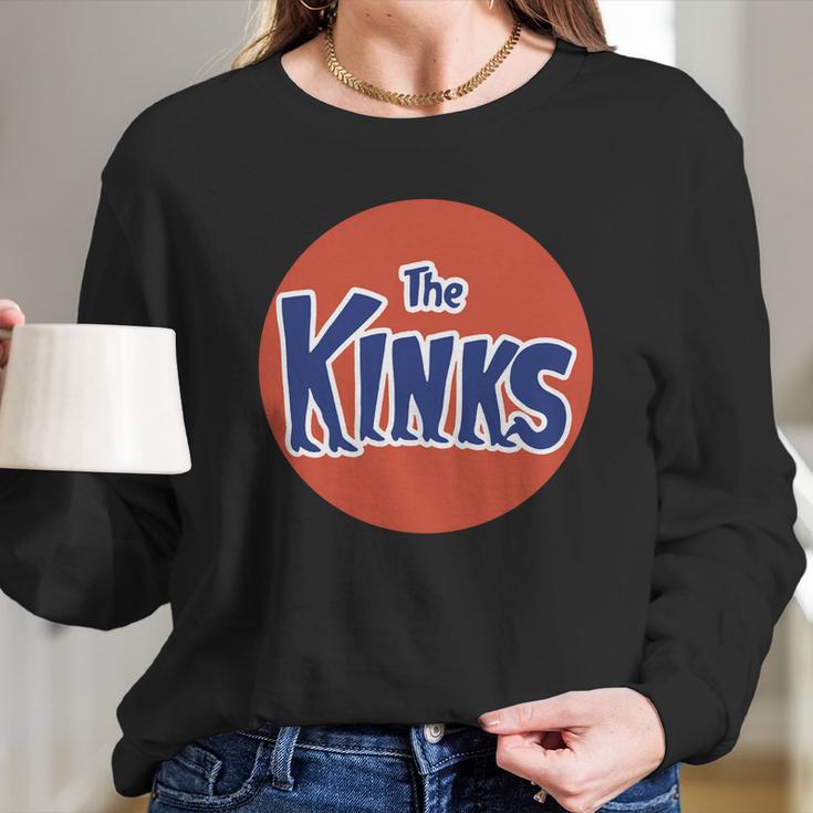 Crystal-Mens-The-Kinks-Orange-Button-Organic-Cotton-Design-T-Shirt Long Sleeve T-Shirt Gifts for Her