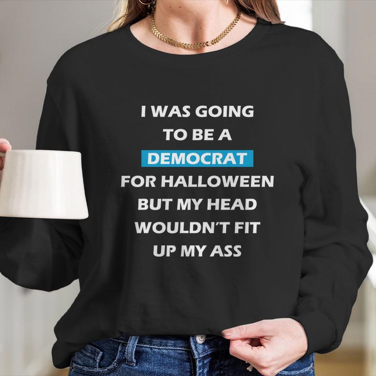 Cute Halloween Funny Halloween Day Democrat For Halloween Long Sleeve T-Shirt Gifts for Her