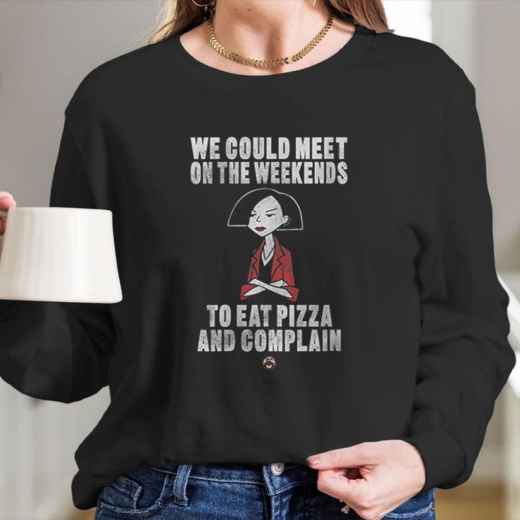 Daria Jane Lane Eat Pizza And Complain Portrait Long Sleeve T-Shirt Gifts for Her