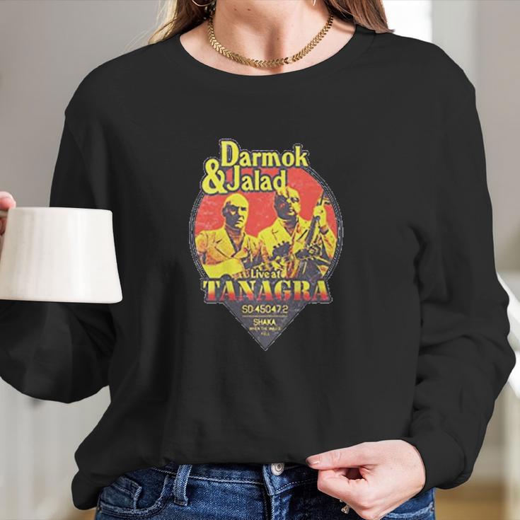 Darmok And Jalad At Tanagra Faded Sunset Long Sleeve T-Shirt Gifts for Her